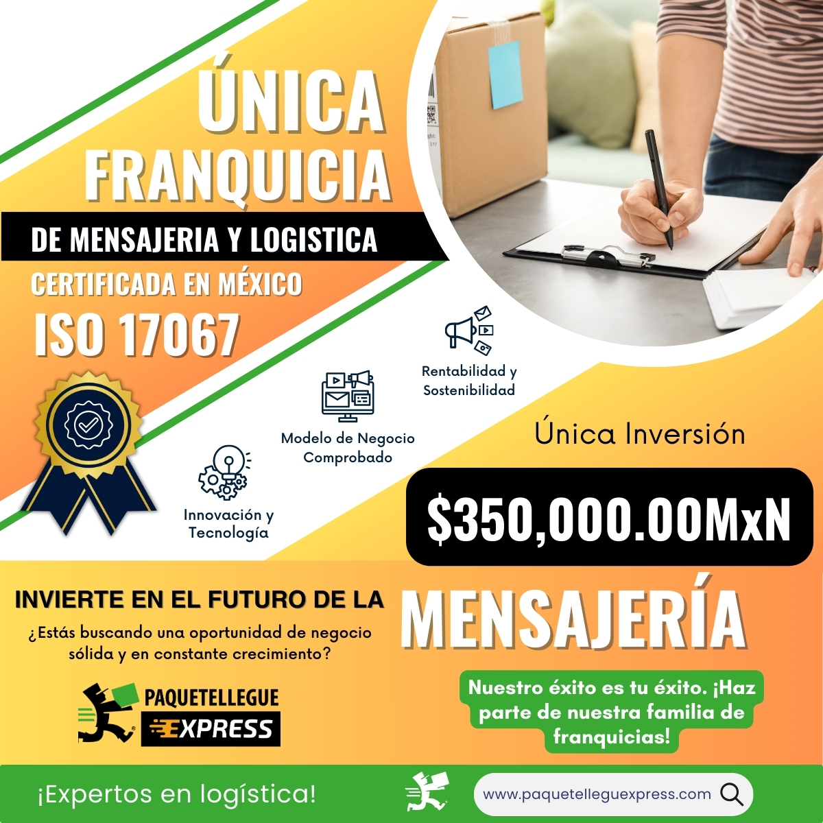 Instalaciones y modelo de negocio de PAQUETELLEGUE EXPRESS